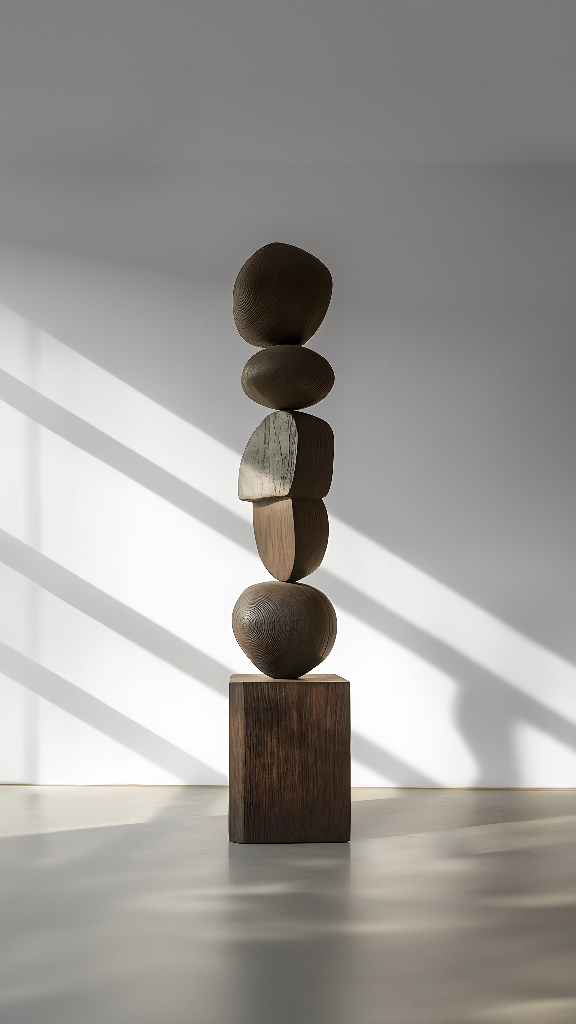 Joel Escalona Defines Sleek, Dark Burned Oak in Abstract Design